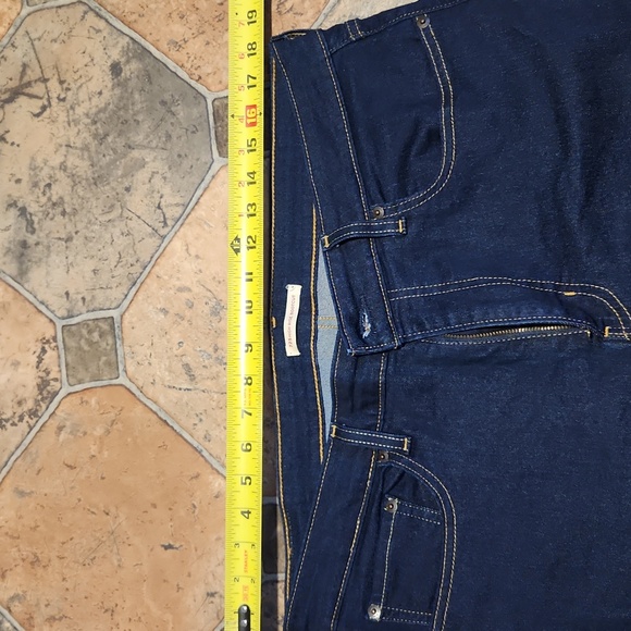 LEVI'S High Rise Bootcut Women's Dark Blue Jeans Size W34- L30. - Picture 6 of 11